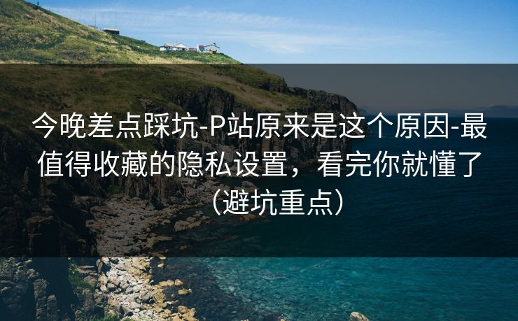 今晚差点踩坑-P站原来是这个原因-最值得收藏的隐私设置,看完你就懂了(避坑重点) 今晚差点踩坑-P站原来是这个原因-最值得收藏的隐私设置,看完你就懂了(避坑重点)