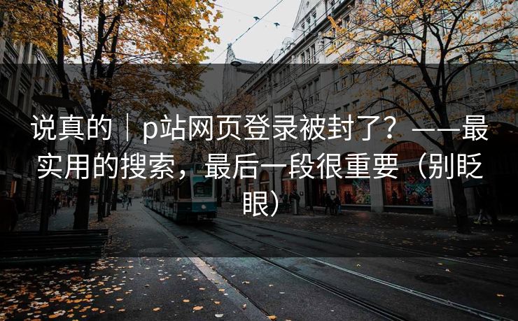 说真的｜p站网页登录被封了？——最实用的搜索，最后一段很重要（别眨眼）